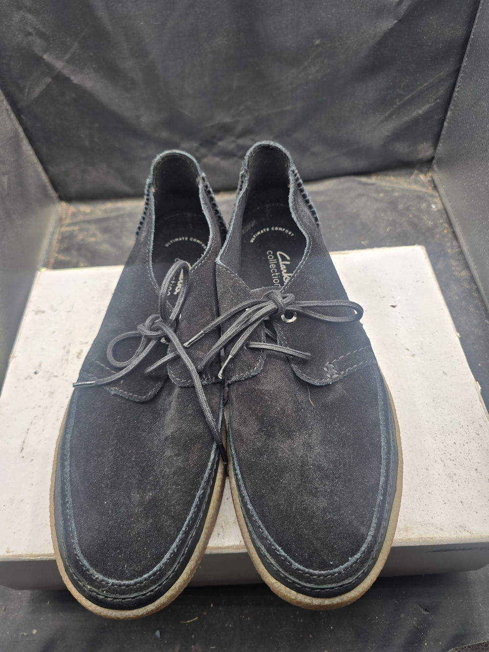 Clarks Men’s Black Suede Chukka Boots